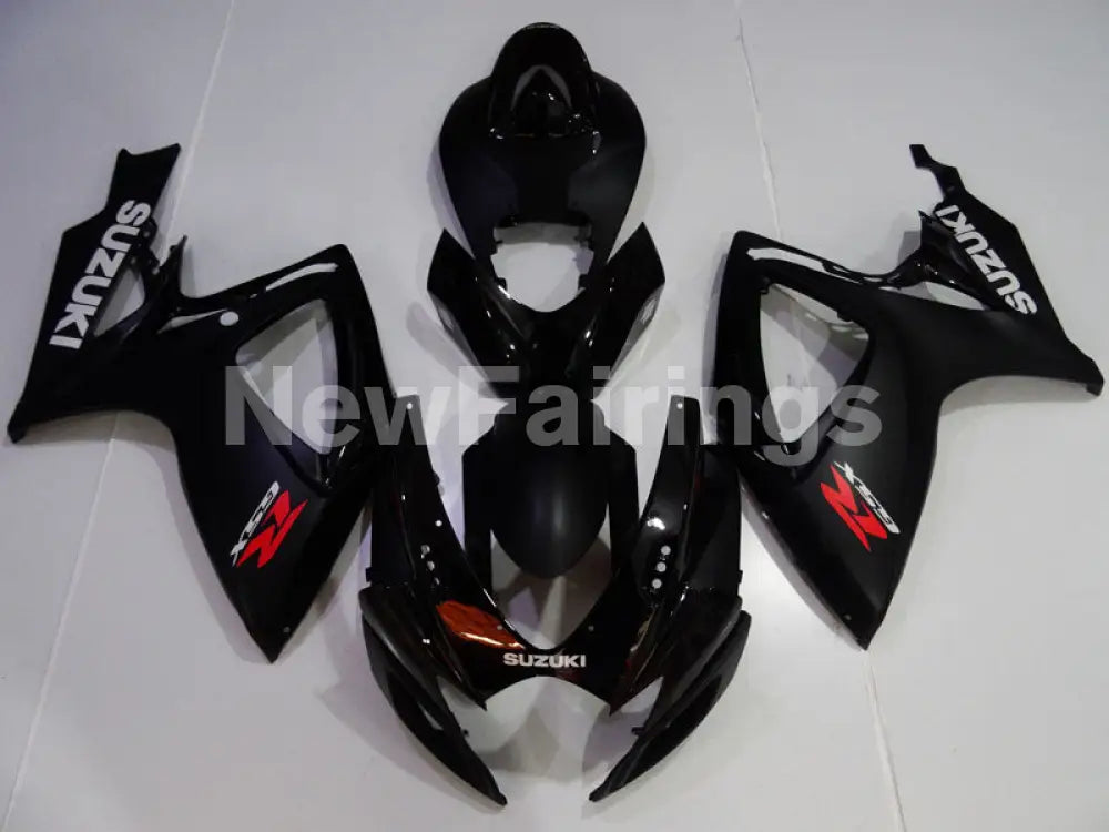 Black and Matte Black Factory Style - GSX-R600 06-07 Fairing Kit