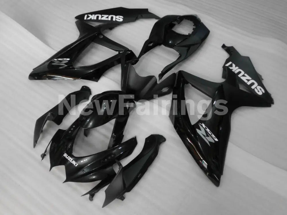 Black and Matte Black Factory Style - GSX-R600 08-10 Fairing Kit
