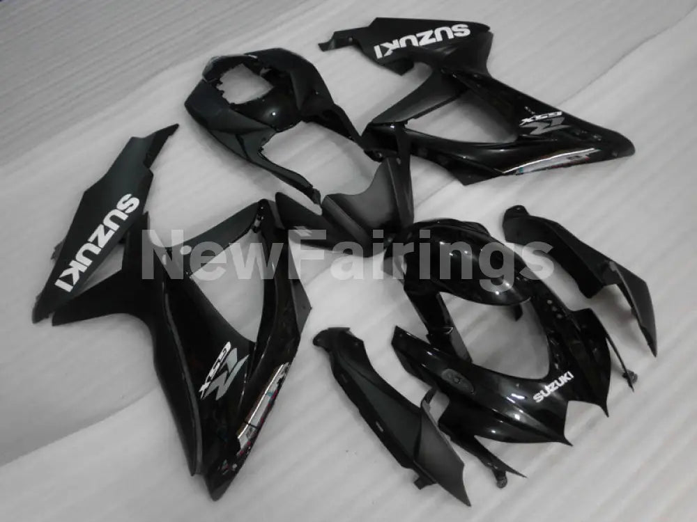 Black and Matte Black Factory Style - GSX-R750 08-10 Fairing Kit