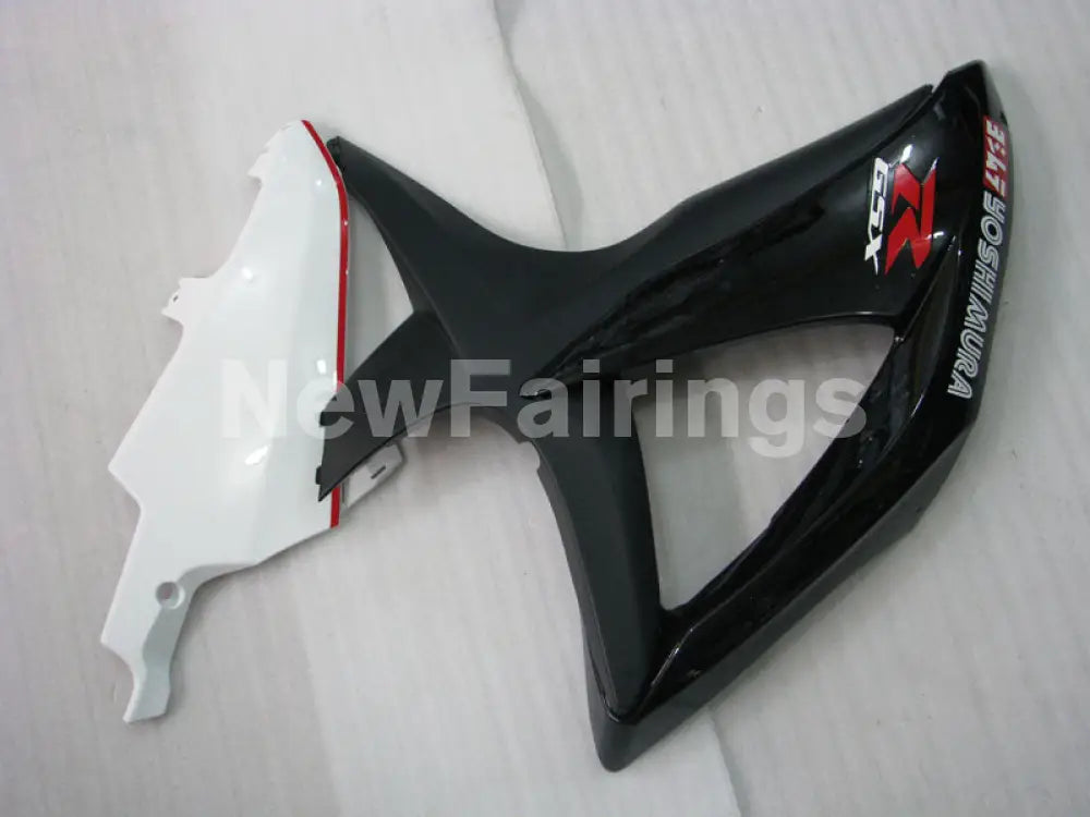 Black and Matte Black White Factory Style - GSX-R600 08-10 Fairing Kit
