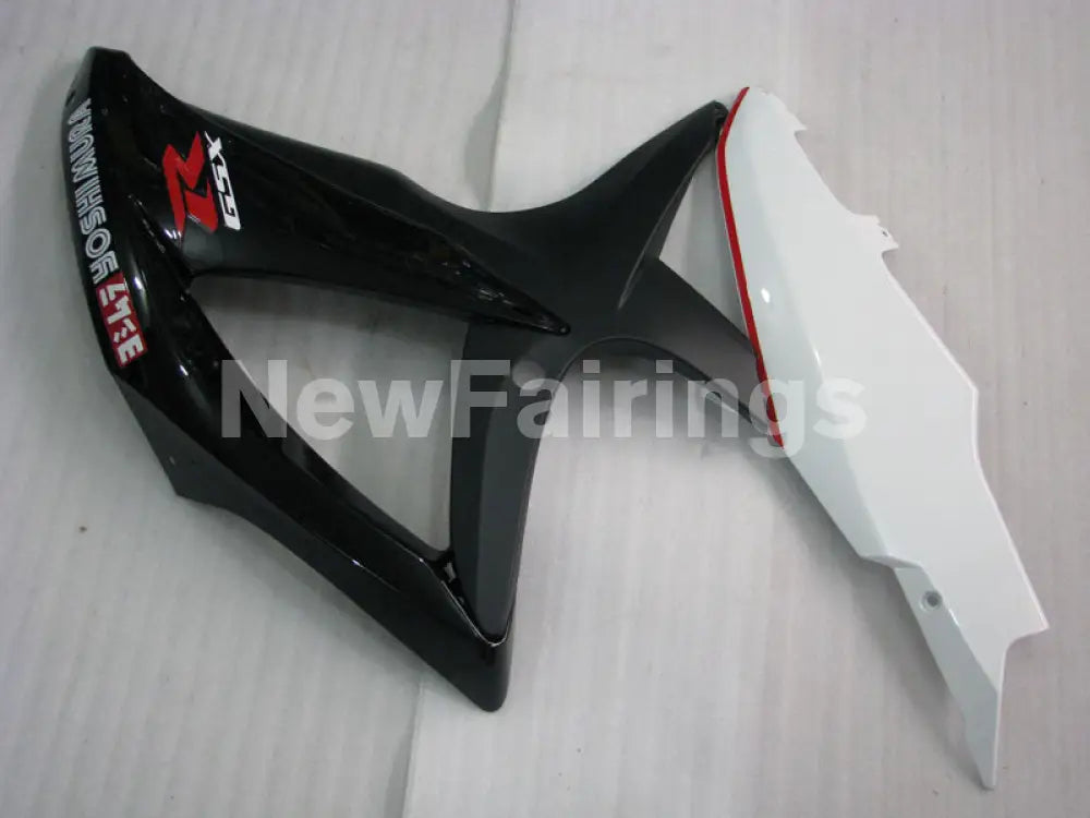 Black and Matte Black White Factory Style - GSX-R750 08-10 Fairing Kit