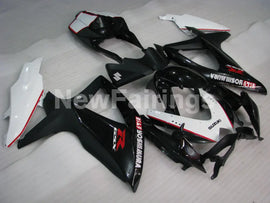Black and Matte Black White Factory Style - GSX-R750 08-10 Fairing Kit