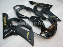 Cargar imagen en el visor de la galería, Black and Matte Black with Gold Decals Factory Style - YZF-R6 98-02 Fairing Kit