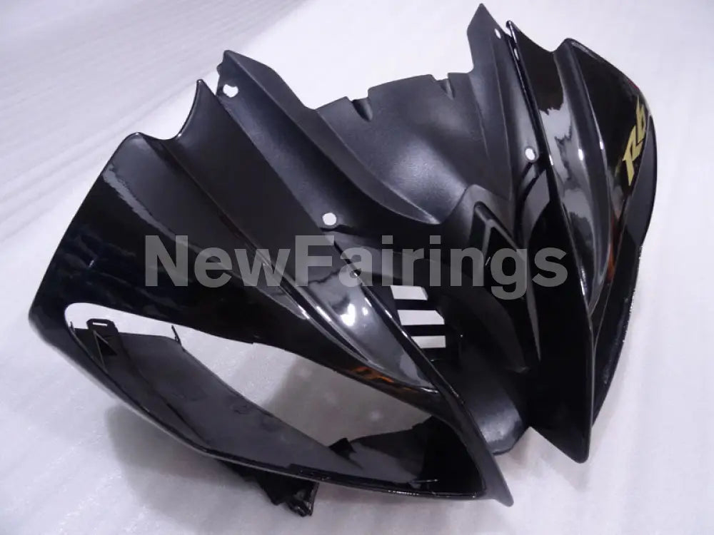 Black and Matte Black with Golden Stickers Factory Style - YZF-R6 08-16 Fairing Kit