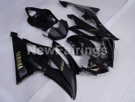 Black and Matte Black with Golden Stickers Factory Style - YZF-R6 08-16 Fairing Kit