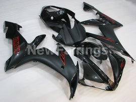 Black and Matte Black with red stickers Factory Style - YZF-R1 04-06 Fairing Kit