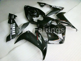 Black and Matte Black with white stickers Factory Style - YZF-R1 04-06 Fairing Kit