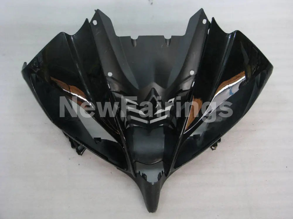 Black and Matte Black with White Stickers Factory Style - YZF-R6 08-16 Fairing Kit