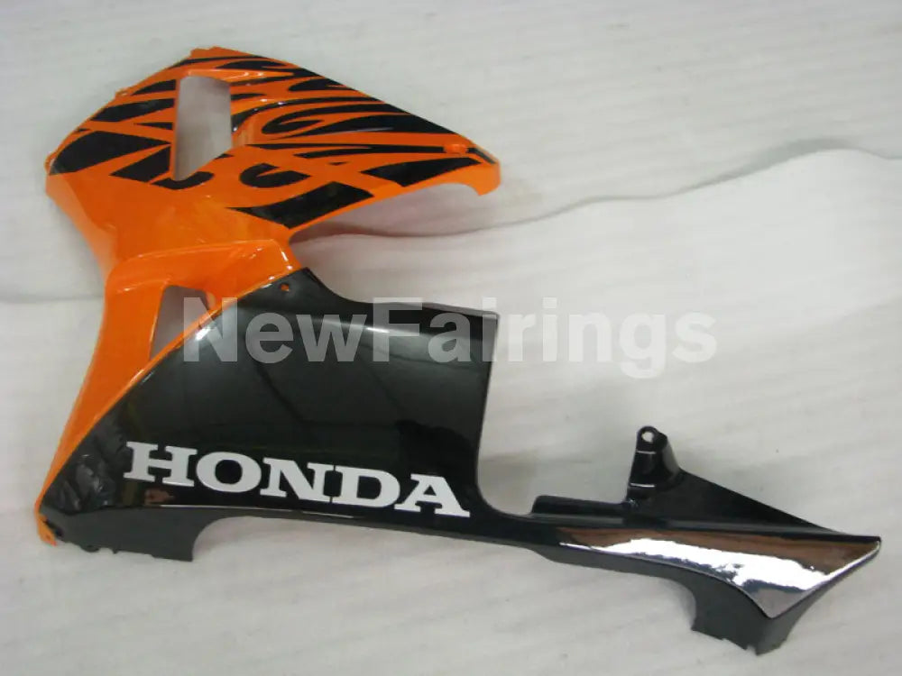 Black and Orange Fire - CBR600RR 03-04 Fairing Kit
