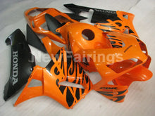 Cargar imagen en el visor de la galería, Black and Orange Fire - CBR600RR 03-04 Fairing Kit