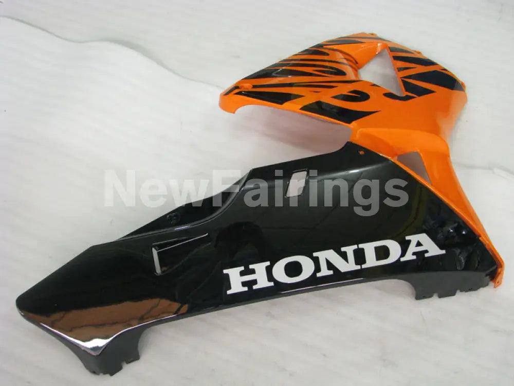 Black and Orange Fire - CBR600RR 03-04 Fairing Kit