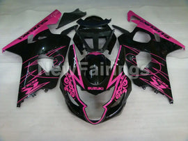Black and Pink Corona - GSX-R600 04-05 Fairing Kit