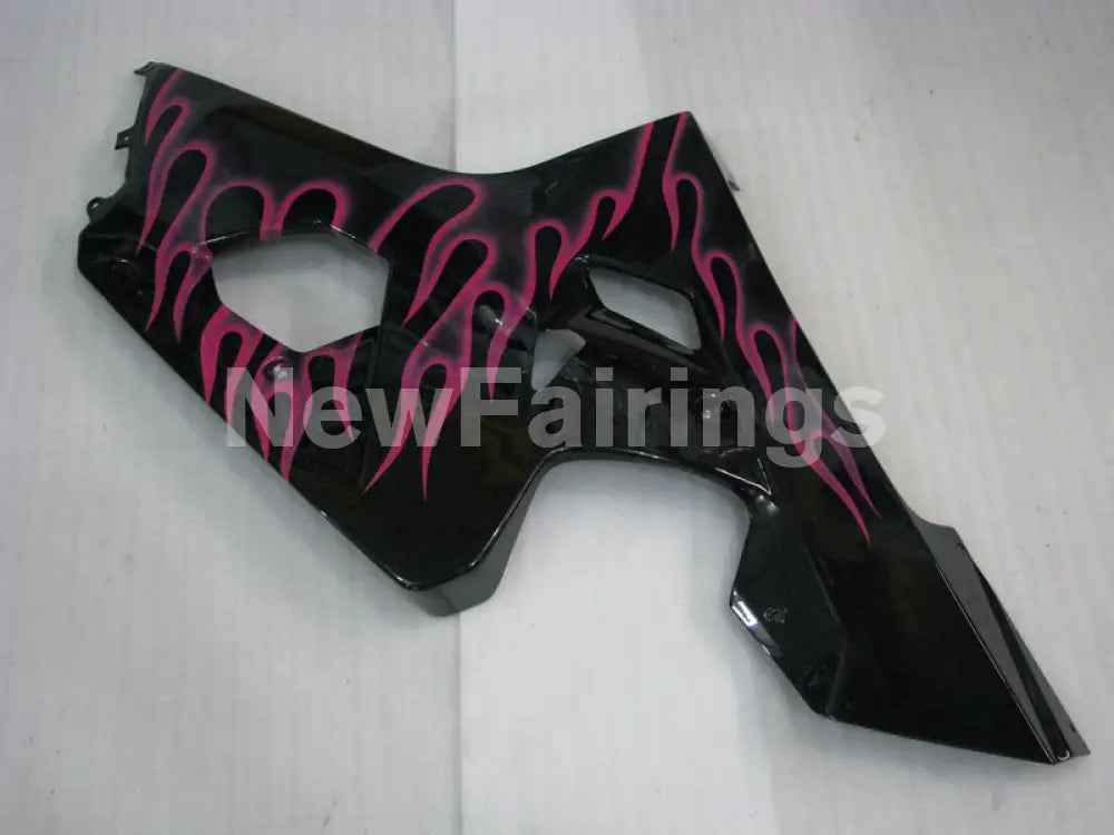 Black and Pink Flame - GSX-R600 04-05 Fairing Kit