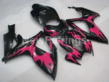 Cargar imagen en el visor de la galería, Black and Pink Flame - GSX-R750 06-07 Fairing Kit