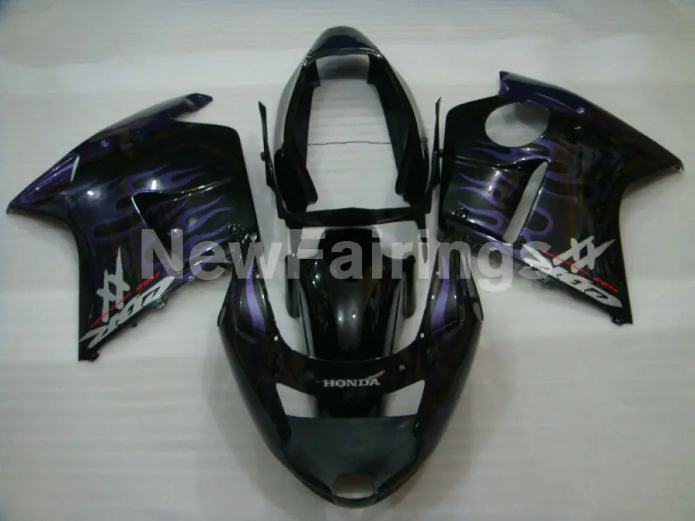 Black and Purple Flame - CBR 1100 XX 96-07 Fairing Kit