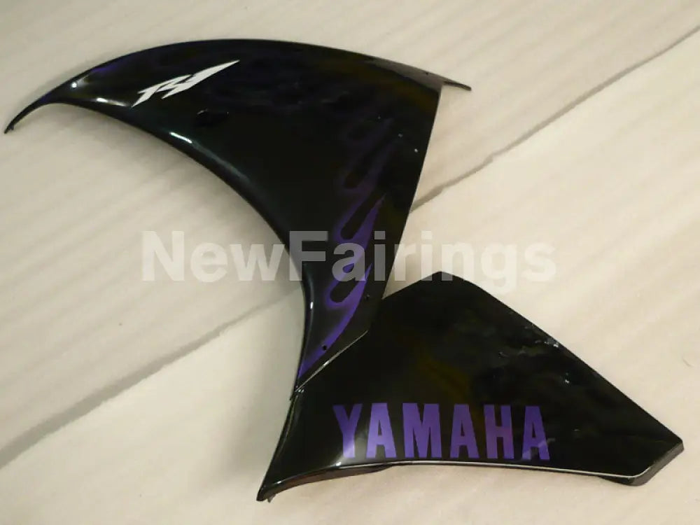 Black and Purple Flame - YZF-R1 12-14 Fairing Kit