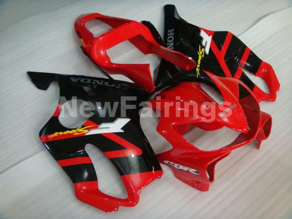 Black and Red Factory Style - CBR600 F4i 01-03 Fairing Kit