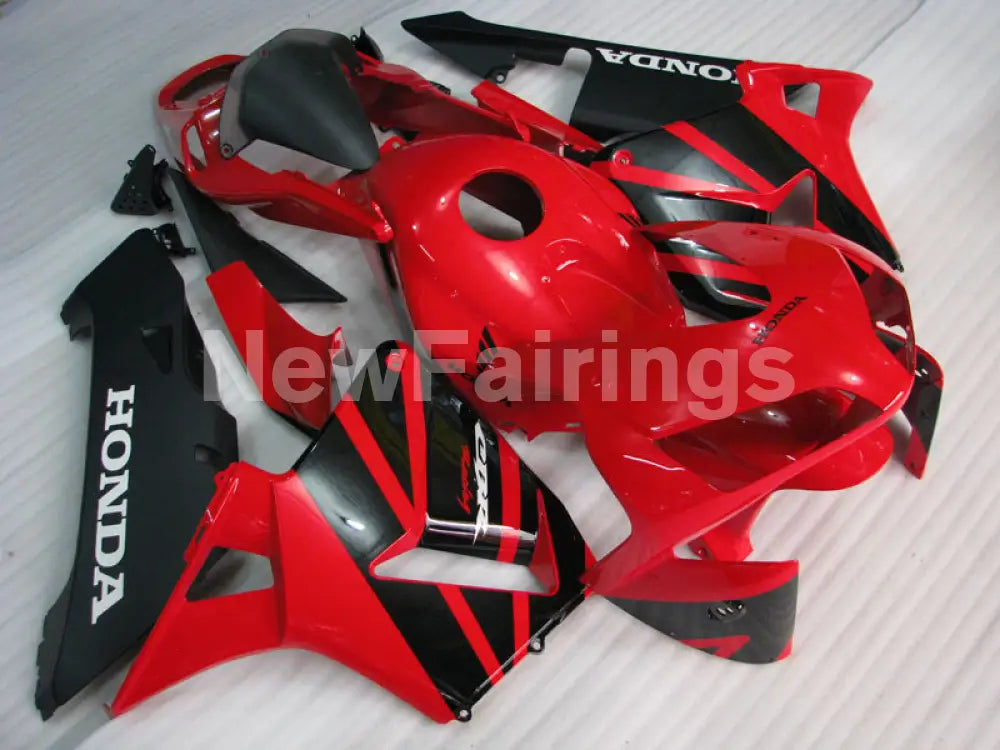 Black and Red Factory Style - CBR600RR 03-04 Fairing Kit