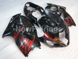 Black and Red Factory Style - GSX1300R Hayabusa 99-07 Fairing Kit