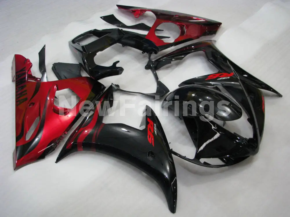 Black and Red Factory Style - YZF-R6 05 Fairing Kit