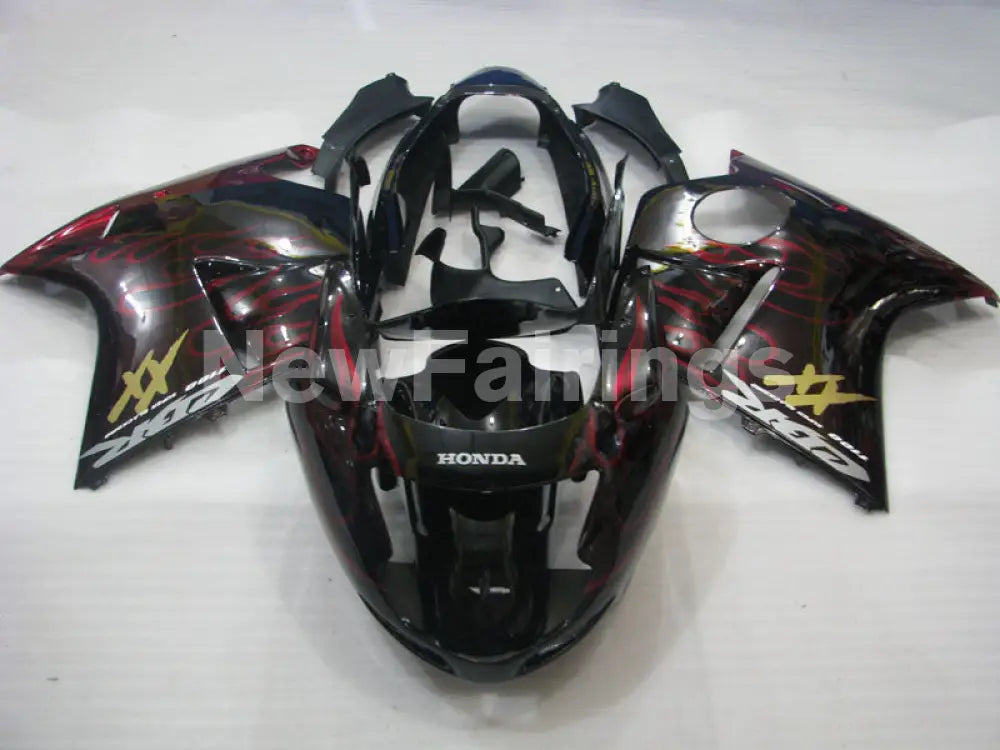Black and Red Flame - CBR 1100 XX 96-07 Fairing Kit