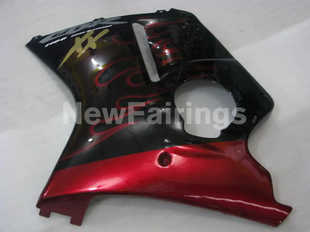 Black and Red Flame - CBR 1100 XX 96-07 Fairing Kit