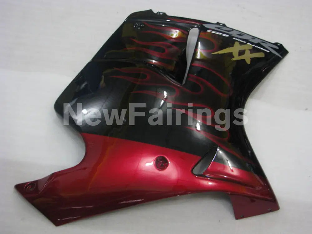 Black and Red Flame - CBR 1100 XX 96-07 Fairing Kit