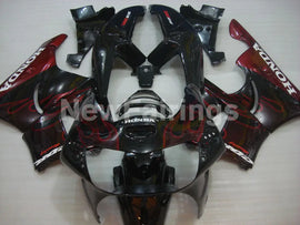 Black and Red Flame - CBR 919 RR 98-99 Fairing Kit
