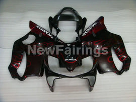 Black and Red Flame - CBR600 F4i 01-03 Fairing Kit