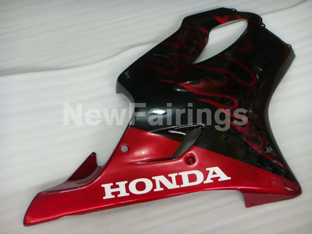 Black and Red Flame - CBR600 F4i 01-03 Fairing Kit