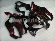 Cargar imagen en el visor de la galería, Black and Red Flame - CBR600 F4i 01-03 Fairing Kit