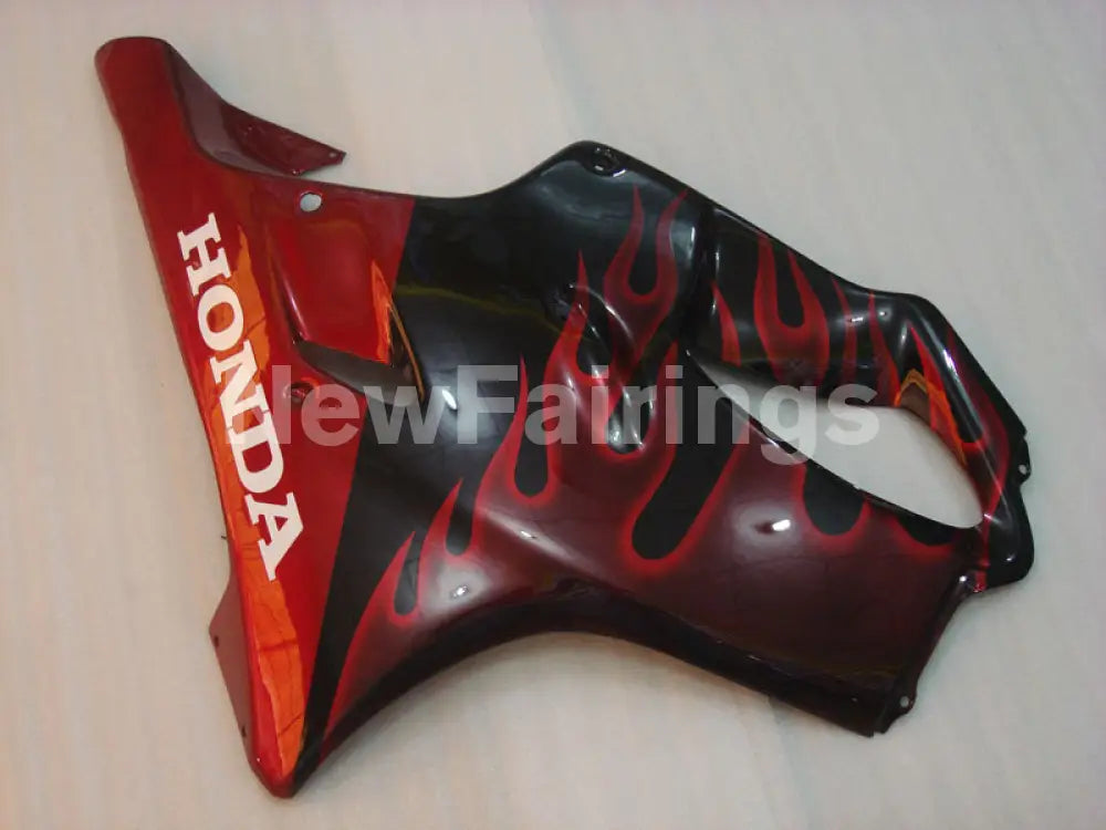 Black and Red Flame - CBR600 F4i 04-06 Fairing Kit