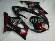 Cargar imagen en el visor de la galería, Black and Red Flame - GSX-R1000 03-04 Fairing Kit