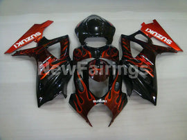 Black and Red Flame - GSX-R1000 07-08 Fairing Kit