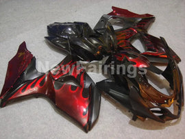 Black and Red Flame - GSX-R1000 09-16 Fairing Kit