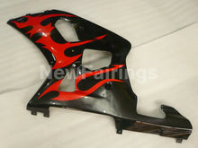 Cargar imagen en el visor de la galería, Black and Red Flame - GSX-R750 00-03 Fairing Kit