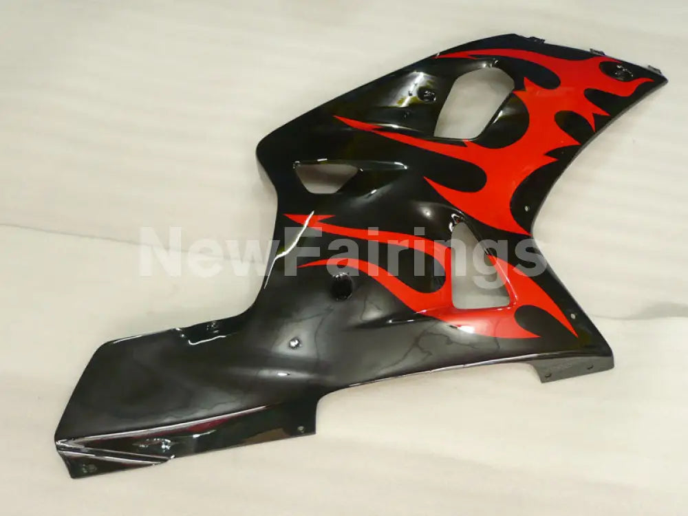 Black and Red Flame - GSX-R750 00-03 Fairing Kit