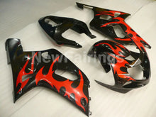 Cargar imagen en el visor de la galería, Black and Red Flame - GSX-R750 00-03 Fairing Kit