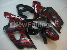 Cargar imagen en el visor de la galería, Black and Red Flame - GSX-R750 04-05 Fairing Kit