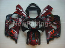 Cargar imagen en el visor de la galería, Black and Red Flame - GSX-R750 04-05 Fairing Kit