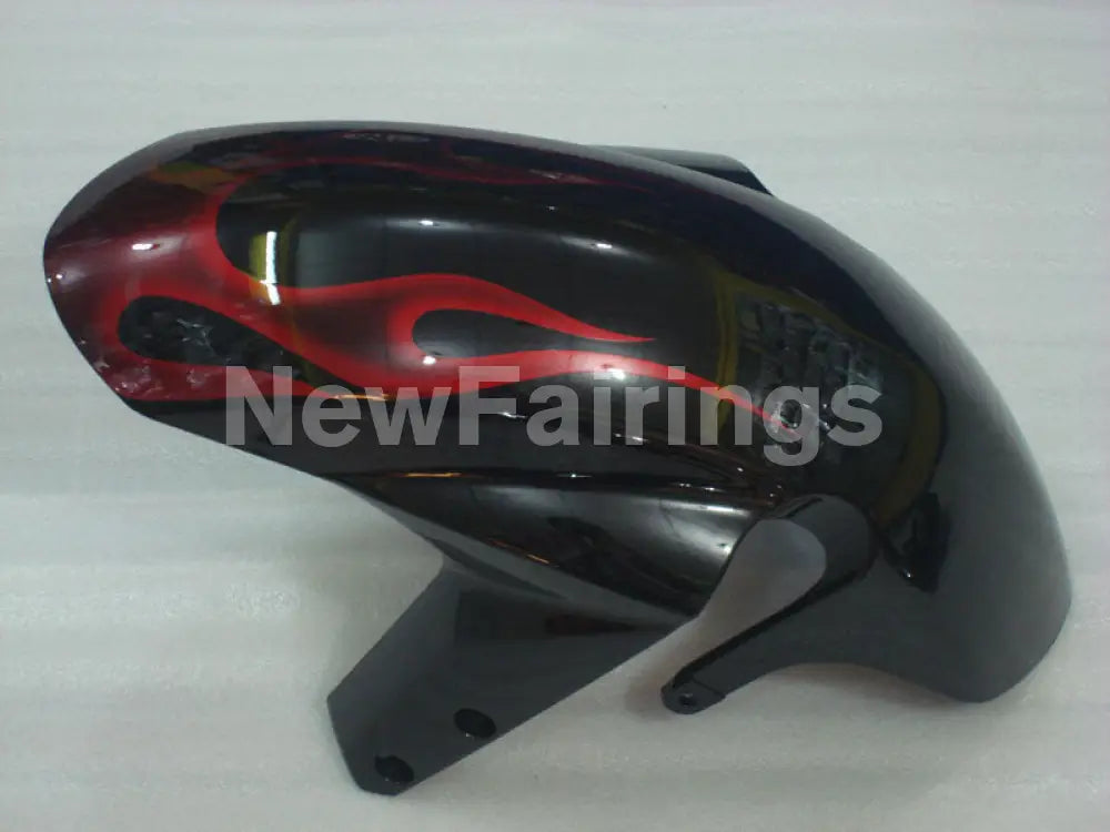 Black and Red Flame - GSX-R750 04-05 Fairing Kit