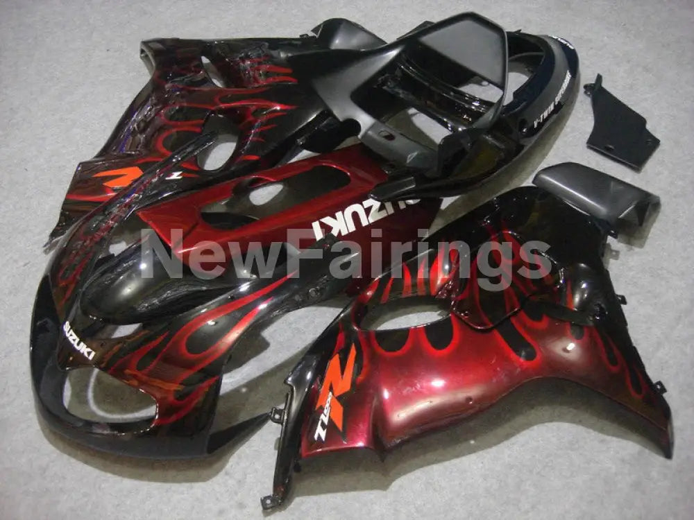 Black and Red Flame - TL1000R 98-03 Fairing Kit