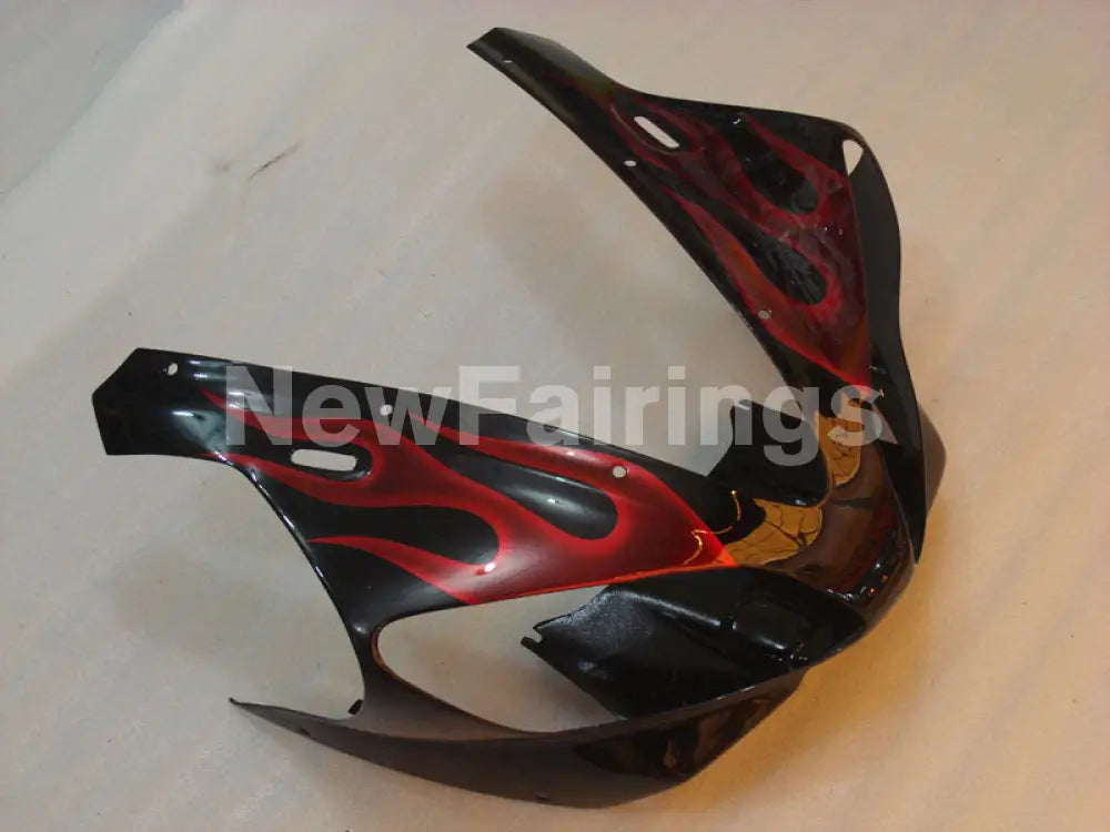 Black and Red Flame - YZF-R1 00-01 Fairing Kit