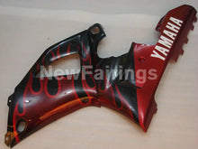 Cargar imagen en el visor de la galería, Black and Red Flame - YZF-R1 00-01 Fairing Kit