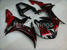 Cargar imagen en el visor de la galería, Black and Red Flame - YZF-R1 02-03 Fairing Kit
