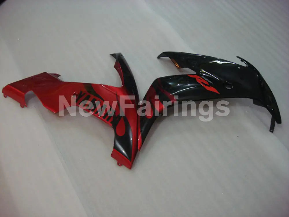 Black and Red Flame - YZF-R1 04-06 Fairing Kit
