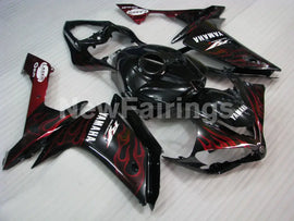 Black and Red Flame - YZF-R1 07-08 Fairing Kit