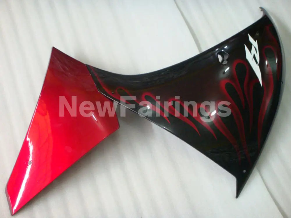 Black and Red Flame - YZF-R1 09-11 Fairing Kit