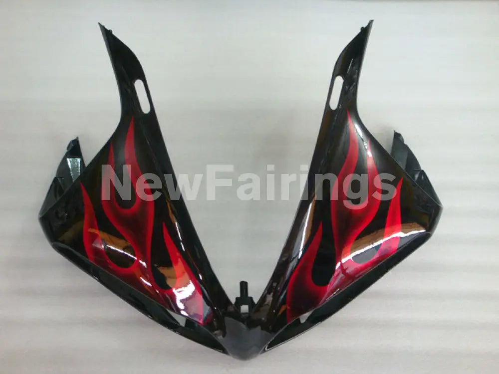 Black and Red Flame - YZF-R1 12-14 Fairing Kit