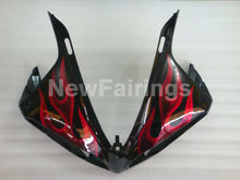 Cargar imagen en el visor de la galería, Black and Red Flame - YZF-R1 12-14 Fairing Kit